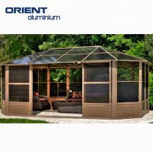 Aluminium Greenhouse, Glass Aluminium Sunrooms, Aluminium Alloy Frame Solarium Factory